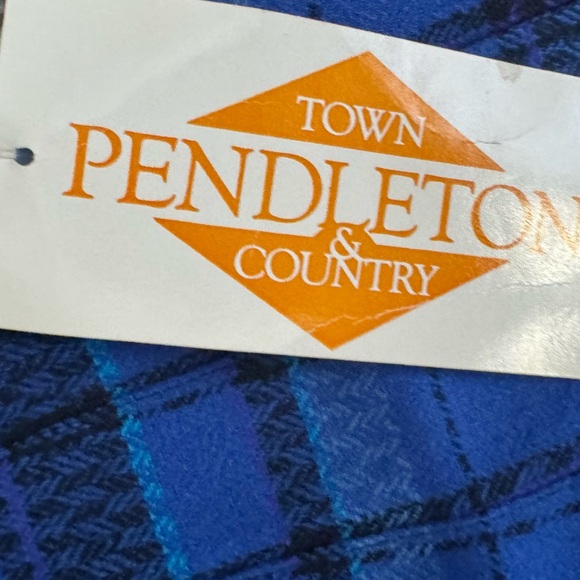 Pendleton Vintage Blue Plaid Virgin Wool Skirt Size 6 - Picture 5 of 5